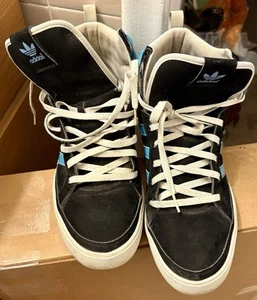 Adidas Mens Size 14 Black/Blue Striped SHW-675001/G47172/105252375 Tennis Shoes - Picture 1 of 22