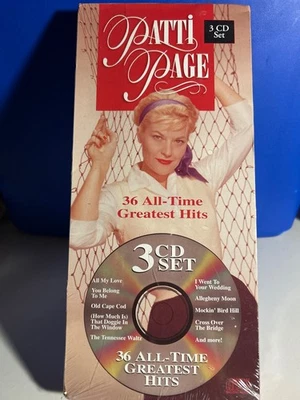 Patti Page (3-CD Set) 36 All Time Greatest Hits….….……..BRAND NEW & SEALED! Foto 1 de 2
