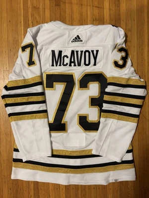 Charlie McAvoy - Boston Bruins - 2023-24 Adidas Away Jersey Size 46 (S) NWT - Image 1 of 4