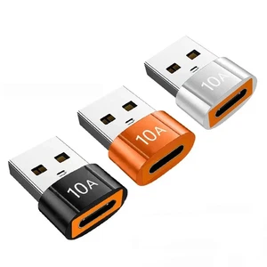 Adapter USB C Adapter OTG Ladeadapter Konverter USB A zu USB C 3.1 Buchse 10A - Bild 1 von 10
