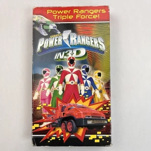 Power Rangers In 3D Triple Force! VHS 2000 Rare Y2K Free Shipping - Picture 1 of 8