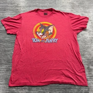 Camiseta Tom And Jerry Talla XL Para Hombres Best Friends Forever Dibujos Animados Camiseta Roja - Imagen 1 de 7