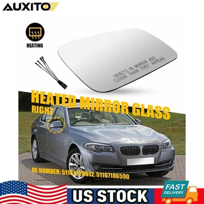 Espejo retrovisor térmico pasajero derecho vidrio para BMW 750i 750Li 750i XDRIVE 2010-2013 Foto 1 de 4