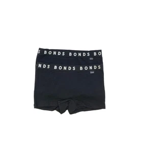 2 x Bonds Girls Stretchies Shortie Bottoms Kids Black Shorts - Picture 1 of 4