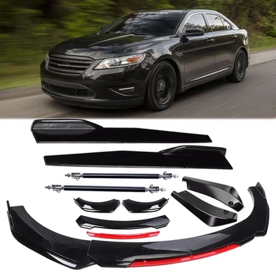 Front Bumper Lip Spoiler Splitter Body Kit Side Skirt Rear Lip For Ford Taurus — 第 1/4 张图片