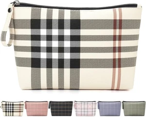 Small Makeup Bag for Purse Cosmetic Bags for Women Pu Leather Makeup Pouch Tr... - Picture 1 of 8