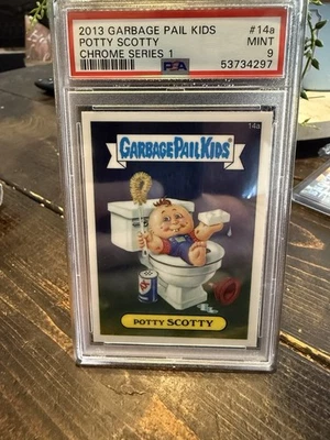 2013 GARBAGE PAIL KIDS POTTY SCOTTY CHROME SERIES 1 PSA 9 - Image 1 of 2