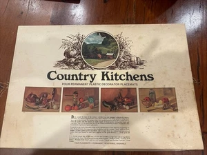 4 manteles individuales vintage receta de Acción de Gracias 17,5 pulgadas por 11,5 pulgadas caja original - Imagen 1 de 15