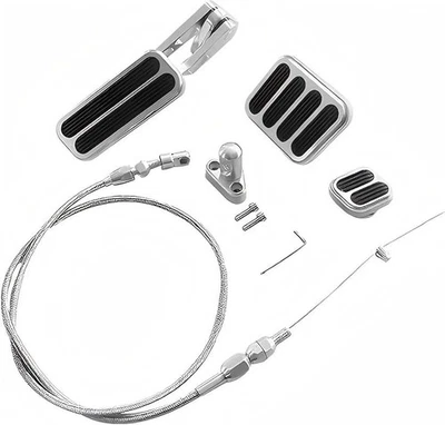 1998-99 LS1 Camaro Corvette Alum Gas Brake Pedal Throttle Cable & Bracket Kit Foto 1 de 4