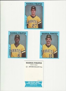 1985 NASHUA PIRATES COMPLETE SET 