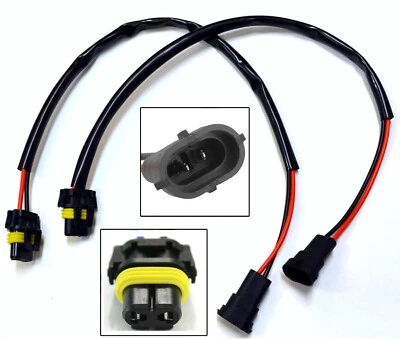 HID Kit Extension Wire H11 Two Harness Head Light Low Beam Ballast Connector Fit - Image 1 of 4