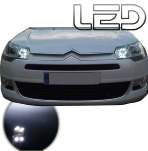 C4 II - 2 Led-Lampen Weiß Nachtlichter Positionslichter Widerstände Anti Fehler - Bild 1 von 3