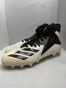 Adidas Freak X Carbon Mid Football Cleats White & Black (DB0571) - Size: 11.5 - Picture 1 of 13