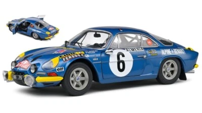 MODELLINO AUTO STATICO SOLIDO ALPINE A110 1600S #6 RALLY MONTECARLO 1972 1/18 - Immagine 1 di 4