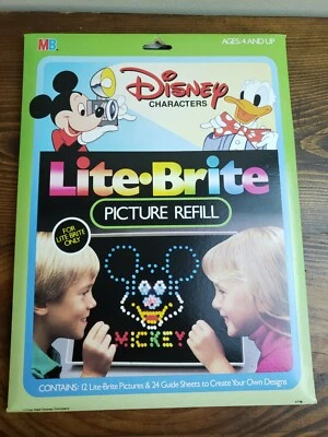  RECARGA VINTAGE AÑOS 80 Lite Brite PERSONAJES DISNEY Completa NUEVO PRECINTADO  Foto 1 de 4