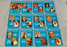 *GUERRA NO GOLFO LEADERS* Cards Set (12) Saddam, Bush, Powell etc Gulf War; NEW