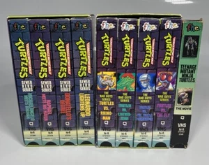 Teenage Mutant Ninja Turtles: Sewer Heroes & Bad Guys Series (1990) VHS + Movie - Picture 1 of 17