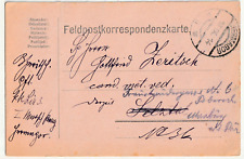 Feldpost Karte aus Hermagor nach Marburg 1914 gel.