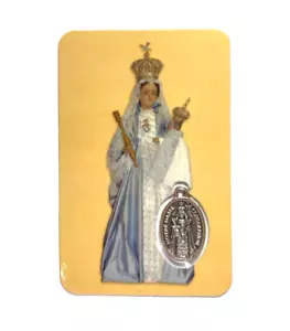 Carte médaille Notre Dame de Consolation Vierge Marie image pieuse plastifiée - Imagen 1 de 2