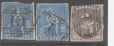 Barbados   Sc# 6-6-9   used   Cat Val $225   gtc12 - Image 1 of 2