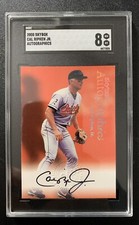 Autographed 2000 SkyBox Premium Autographics Cal Ripken Jr. Orioles SGC 8 HOF