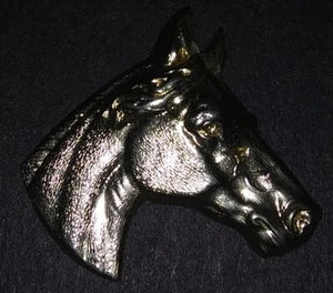 Brass Metal Horse Head craft emblems accents decorative pieces NEW - Picture 1 of 1