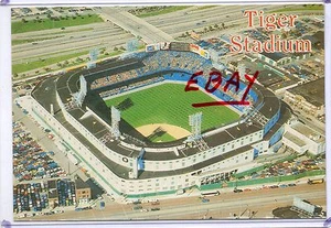 2 POSTCARD VIEW LOT OF TIGER STADIUM,HOME OF THE DETROIT TIGERS-DETROIT,MI - Picture 1 of 4