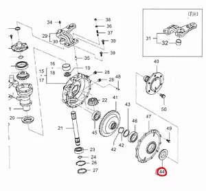 3705379M2 Massey Ferguson 2705E 2706E 2750E 2760E MFWD Front Axle Outer Seal - Picture 1 of 3