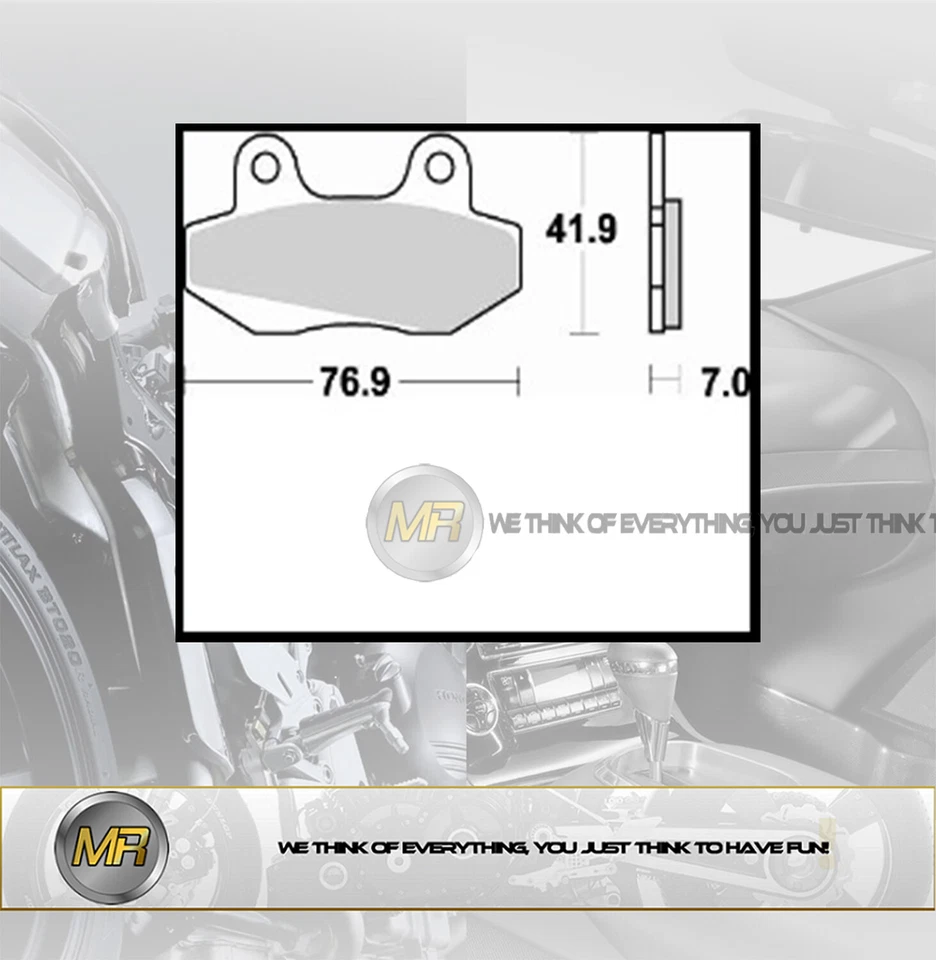 POUR HONDA NSR 50 DE 1987 À 1992 PLAQUETTES DE FREIN AVANT BRAKING SEMI-METALLIQ Foto 1 de 1