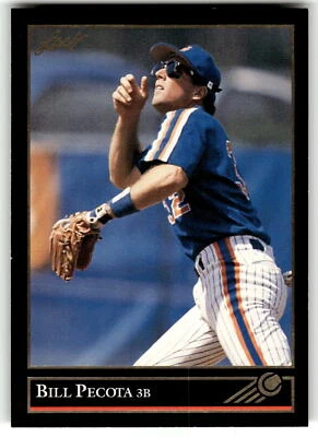 1992 Leaf #244 Bill Pecota Black Gold - Image 1 of 2
