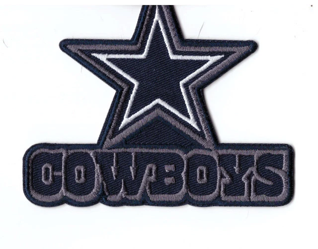 New 3 1/2 x 4" Dallas Cowboys Iron on Patch Free Ship - Image 1 of 1