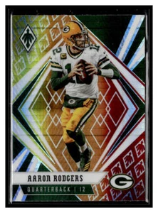 2020 Panini Phoenix #19 Aaron Rodgers Fire Burst Green Bay Packers - Picture 1 of 2
