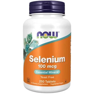 NOW Foods Selenium 100 mcg 250 Tablets, Skin Hair & Nails, Immunity - Picture 1 of 6