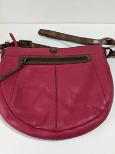 Elliott Lucca Soft Pink Pebbled Leather MED Shoulder Bag.  Brown Leather Strap.  - Picture 1 of 24