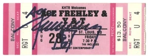 Ace Frehley KISS Band ECHT SIGNED handsigniert Vintage 1987 Konzert Ticket - Bild 1 von 2