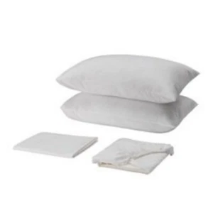 IKEA - SKVATTRAM Cream Full Sheet Set - Picture 1 of 5