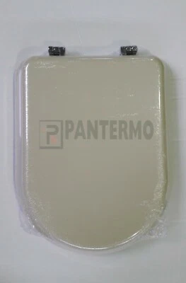 SEDILE WC LEGNO ASSE COPRIWATER CLODIA DOLOMITE / DEA CIERRE CHAMPAGNE M0700B3 - Immagine 1 di 4