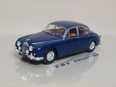 JAGUAR MKII 3.8 1959 BLU BLUE WHiTEBOX 1/24 (NO EDiCOLA BURAGO IXO WELLY) - Immagine 1 di 4