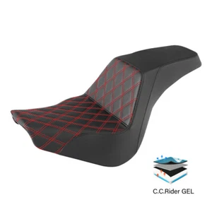 Asiento de conductor y pasajero de gel apto para Harley Softail Standard FXST 2018-2023 - Imagen 1 de 11