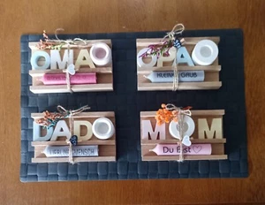 Geschenkset Kerze und Kerzenhalter für Mom, Dad, Oma oder Opa - Bild 1 von 1