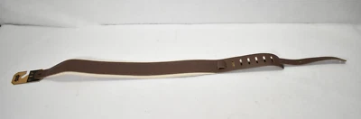 3-дюймовый кожаный гитарный ремень Levy's из лицевой пены с коричневой кремовой подкладкой - Изображение 1 из 4