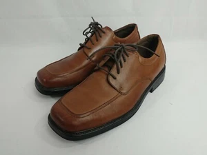 Mens Size 10.5 Brown Leather Franco Fortini tie ups Lace Up Shoes - Picture 1 of 7