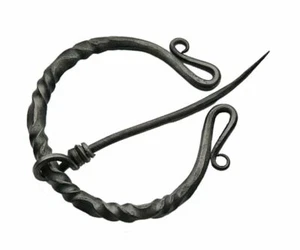 4.5" Twisted Medieval Cloak Pin Carbon Steel - Picture 1 of 3