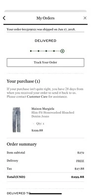 margiela slim fit stonewashed bleached denim jeans 36 - Image 1 of 4