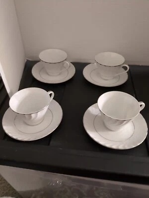 Japan Fine China *Grace* Cups & Saucers (4) - Image 1 of 4