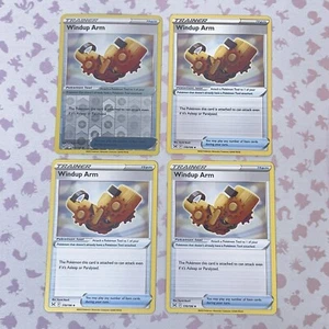 4x Pokemon TCG Windup Arm 170/196 Reverse Holo & Regular Uncommon NM/M P98 - Picture 1 of 5
