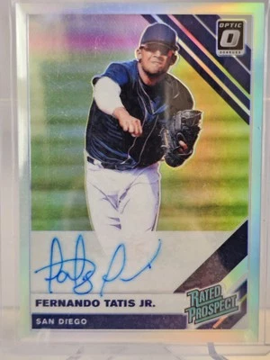 Panini Donruss Optic Rated Prospects Signatures 2019 Fernando Tatís Jr. Holo AU Foto 1 de 2