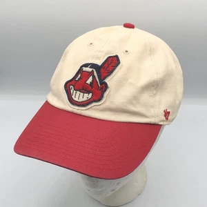 Gorra Cleveland Indians Chief Wahoo Clean Up ’47 Marca Ajustable Gorra con Correa - Imagen 1 de 13