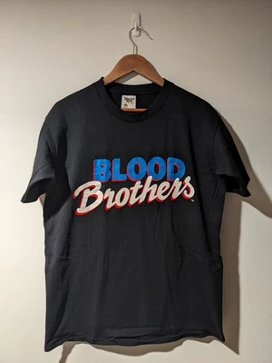 Camiseta Grande Negra Promo Musical Vintage Años 90 Blood Brothers Foto 1 de 4
