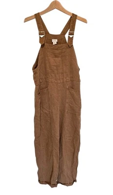 Mono marrón Nicole Miller para mujer talla pequeña aspecto vintage lino Foto 1 de 4